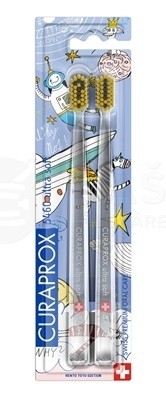 набор зубных щеток ultrasoft, d 0,10 мм  2 шт duo hento toto edition 2022 curaproх (курапрокс)