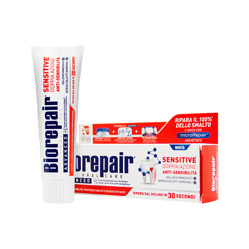 зубная паста сенситив двойное действие sensitive double action 75 мл biorepair (биорепейр) (12) 