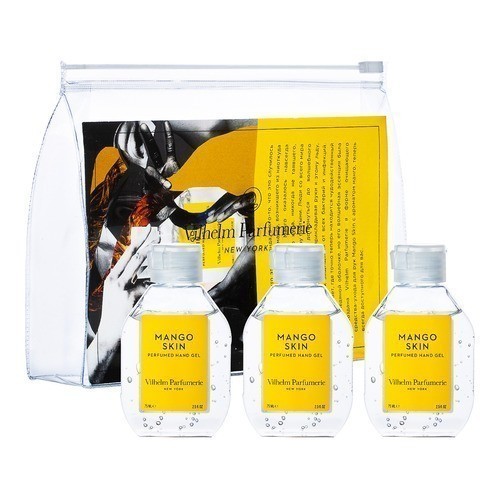 набор санитайзеров mango skin perfumed hand gel 3*75 мл - парфюмированный гель для рук