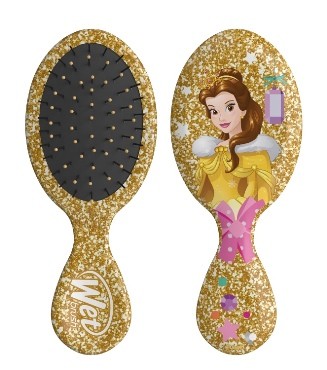 wet brush щётка-мини disney glitter ball бэлль (564662) (01.01.2069, 10013160/280521/0319018, китай)