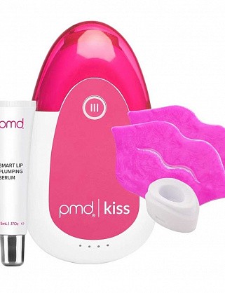 pmd система для ухода за губами, фуксия – pmd kiss system pink, 5ml serum, kissfoliator, 2 hydrakiss