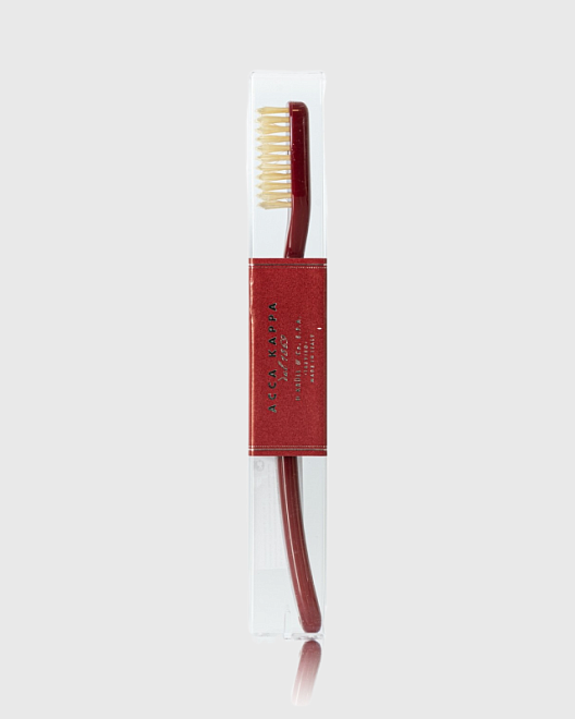 зубная щетка с натуральной щетиной средней жесткости (цвет venetian red)