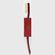 зубная щетка с натуральной щетиной средней жесткости (цвет venetian red)