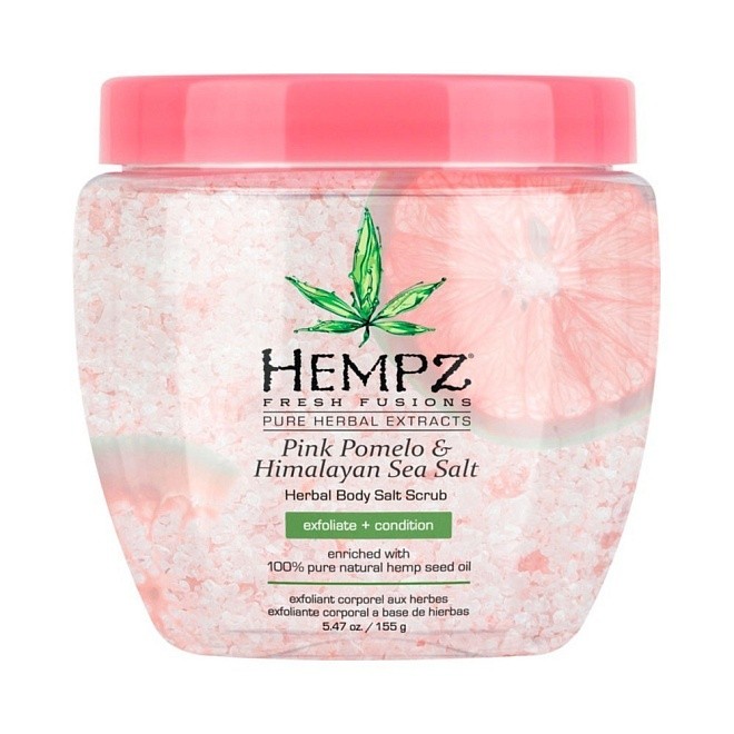 скраб для тела помело и гималайская соль / pink pomelo & himalayan sea salt herbal body salt scrub (