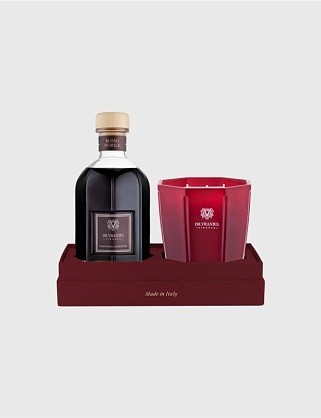 подарочный набор rosso nobile диффузор 500 мл + ароматическая свеча 500 г