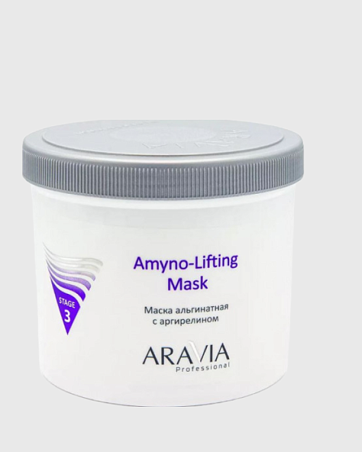"aravia professional" маска альгинатная c аргирелином amino-lifting550мл/8