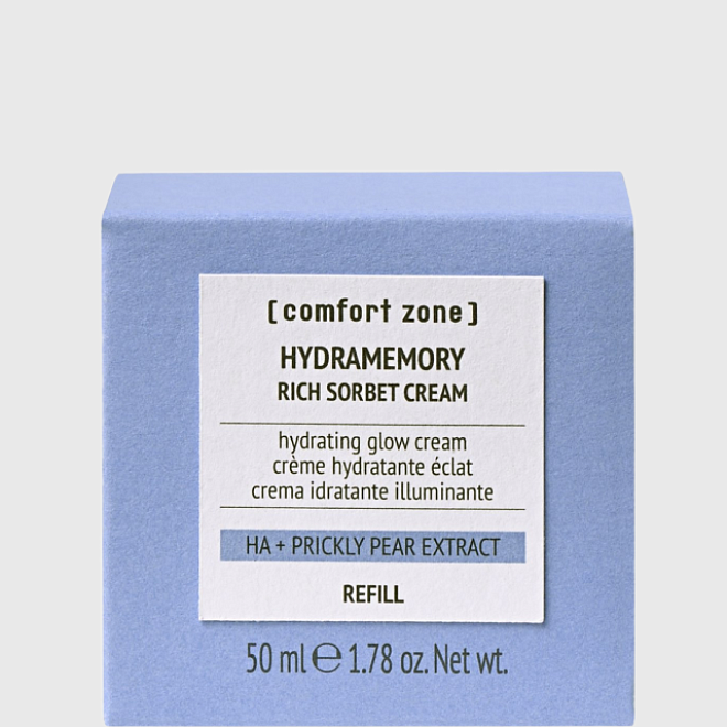 hydramemory rich sorbet cream refill / крем питательный для лица увлажнение и сияние (сменный блок),