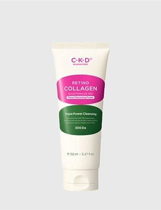 пенка для лица очищающая - retino collagen small molecule 300 pore cleansing foam, 150мл