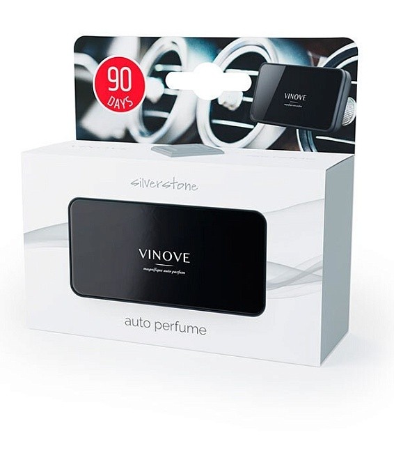 ароматизатор для автомобиля / vinove original / черный / silverstone / сильверстоун