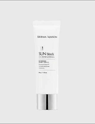 derma maison sun block cell repair whitening spf50+pa++++ (50g) солнцезащитный крем derma maison sun block cell repair whitening spf50+pa++++ (50g) солнцезащитный крем