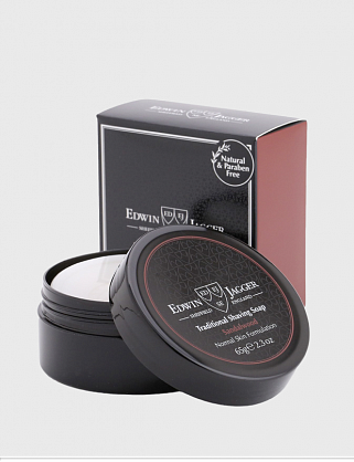 мыло для бритья edwin jagger sandalwood (travel container) 65 гр