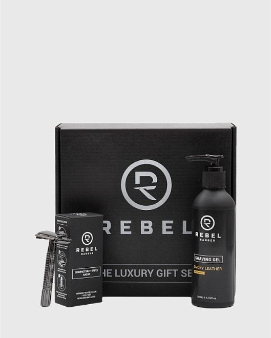 подарочный набор rebel barber starter shaving set