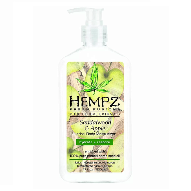 молочко для тела сандал и яблоко / sandalwood & apple herbal body moisturizer (500ml)