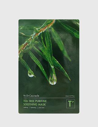 успокаивающая тканевая маска для лица "чайное дерево" tea tree purifine, 23 мл успокаивающая тканевая маска для лица "чайное дерево" tea tree purifine, 23 мл