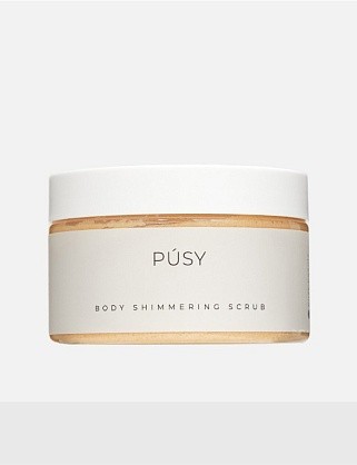 скраб для тела “pusy. body shimmering scrub” 250гр