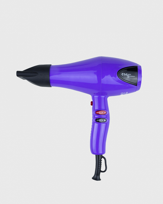 фен для волос 2400w сиреневый, 2 насадки mark shmidt 