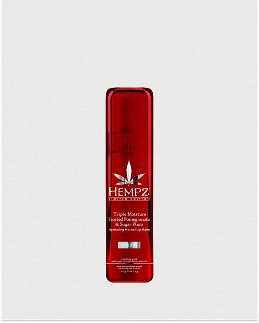 бальзам для губ тройное увлажнение: ледяной гранат и сахарная слива / hydrating herbal lip balm trip