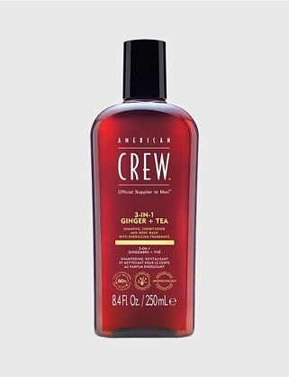 3in1 ginger + tea шампунь, кондиционер и гель для душа 3 в 1 имбирь и зеленый чай, 250мл