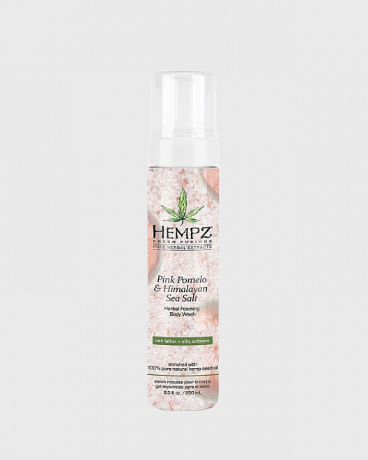 гель-мусс для душа помело и гималайская соль / pink pomelo & himalayan sea salt herbal foaming body 