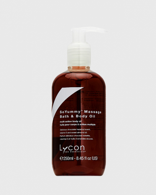 so yummy massage & bath oil - масло косметическое для ванны и массажа с какао и миндалем, 250мл