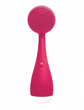 силиконовая щёточка для очищения (базовая), фуксия – pmd clean pink white