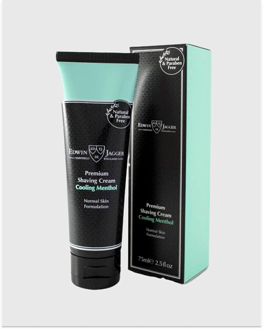 крем для бритья edwin jagger cooling menthol 75 мл