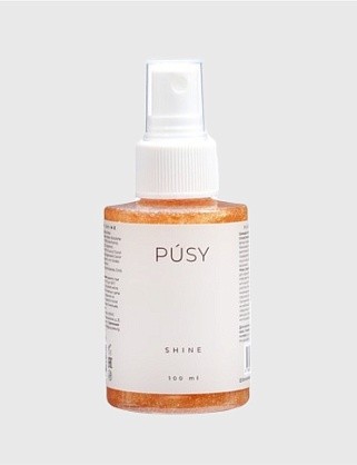мерцающий спрей для тела “pusy. shine” 100мл