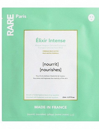питательная тканевая маска для лица élixir intense rare paris, 23 зеленая мл питательная тканевая маска для лица élixir intense rare paris, 23 зеленая мл