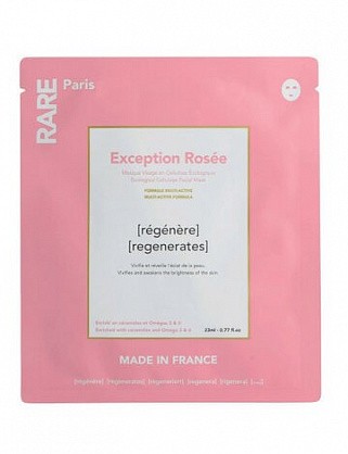 восстанавливающая тканевая маска для лица exception rosée rare paris, 23 мл розовая восстанавливающая тканевая маска для лица exception rosée rare paris, 23 мл розовая